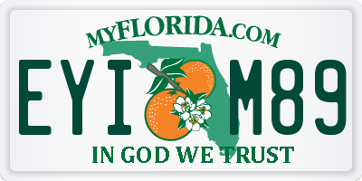 FL license plate EYIM89