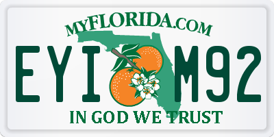 FL license plate EYIM92