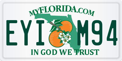 FL license plate EYIM94