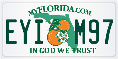 FL license plate EYIM97