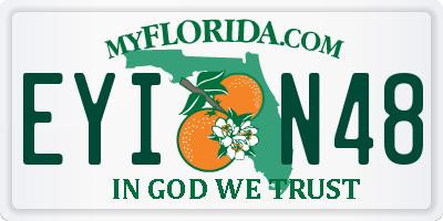 FL license plate EYIN48