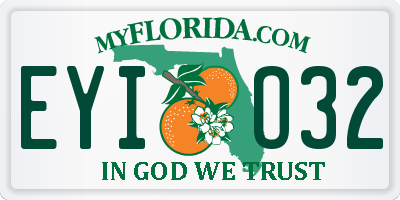 FL license plate EYIO32