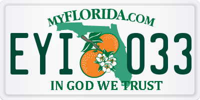 FL license plate EYIO33