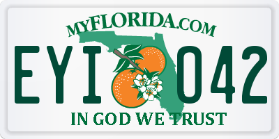 FL license plate EYIO42