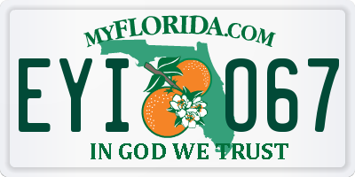 FL license plate EYIO67
