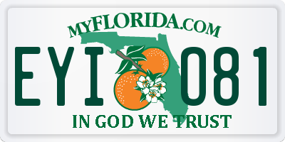 FL license plate EYIO81
