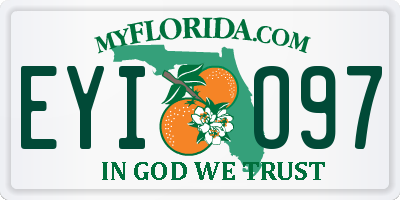 FL license plate EYIO97