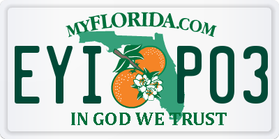 FL license plate EYIP03