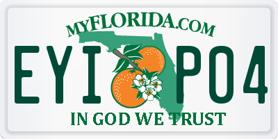 FL license plate EYIP04