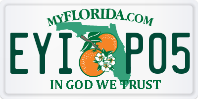 FL license plate EYIP05