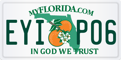 FL license plate EYIP06