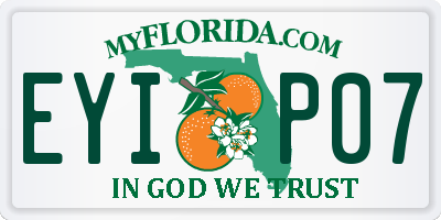 FL license plate EYIP07