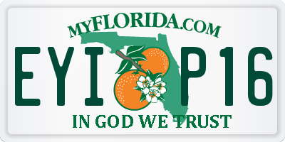 FL license plate EYIP16