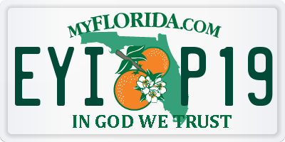 FL license plate EYIP19