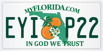 FL license plate EYIP22