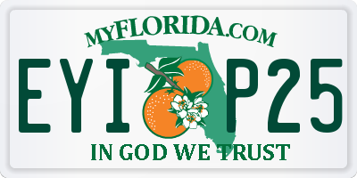 FL license plate EYIP25