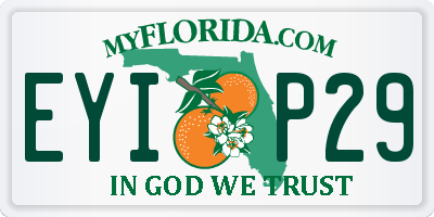 FL license plate EYIP29