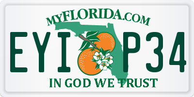 FL license plate EYIP34