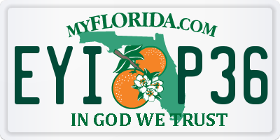 FL license plate EYIP36