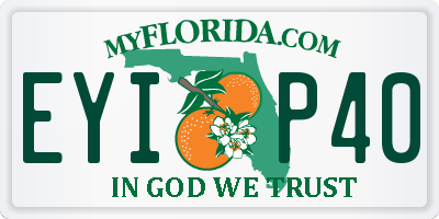 FL license plate EYIP40