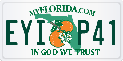 FL license plate EYIP41
