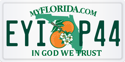 FL license plate EYIP44