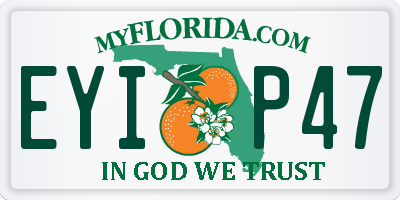 FL license plate EYIP47