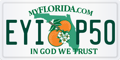 FL license plate EYIP50
