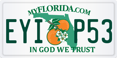 FL license plate EYIP53