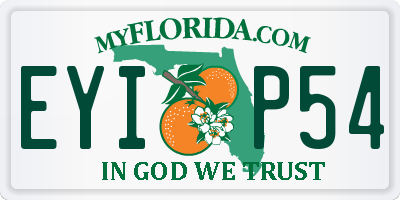 FL license plate EYIP54