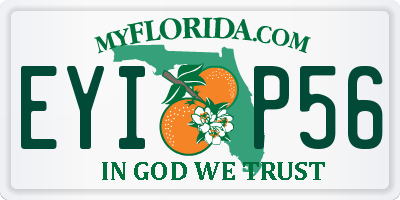 FL license plate EYIP56