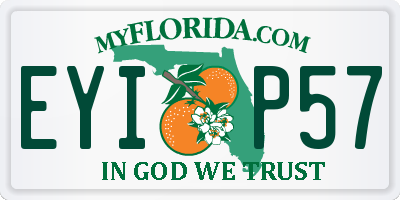 FL license plate EYIP57