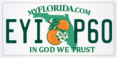 FL license plate EYIP60