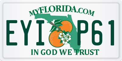 FL license plate EYIP61