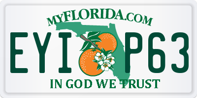 FL license plate EYIP63