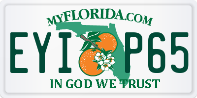 FL license plate EYIP65