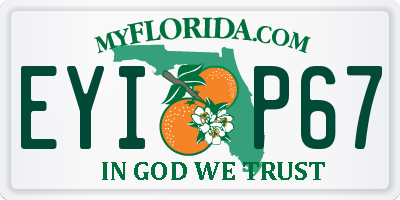 FL license plate EYIP67