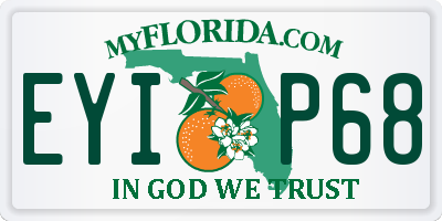 FL license plate EYIP68