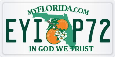 FL license plate EYIP72