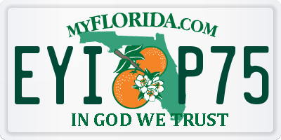 FL license plate EYIP75