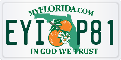 FL license plate EYIP81