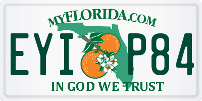 FL license plate EYIP84