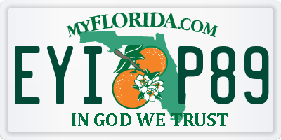FL license plate EYIP89