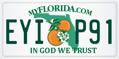FL license plate EYIP91