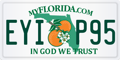 FL license plate EYIP95