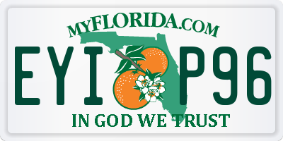 FL license plate EYIP96