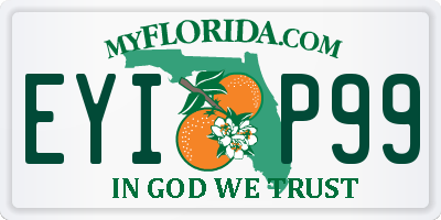 FL license plate EYIP99