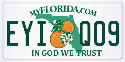 FL license plate EYIQ09