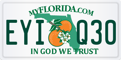 FL license plate EYIQ30