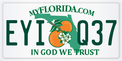 FL license plate EYIQ37